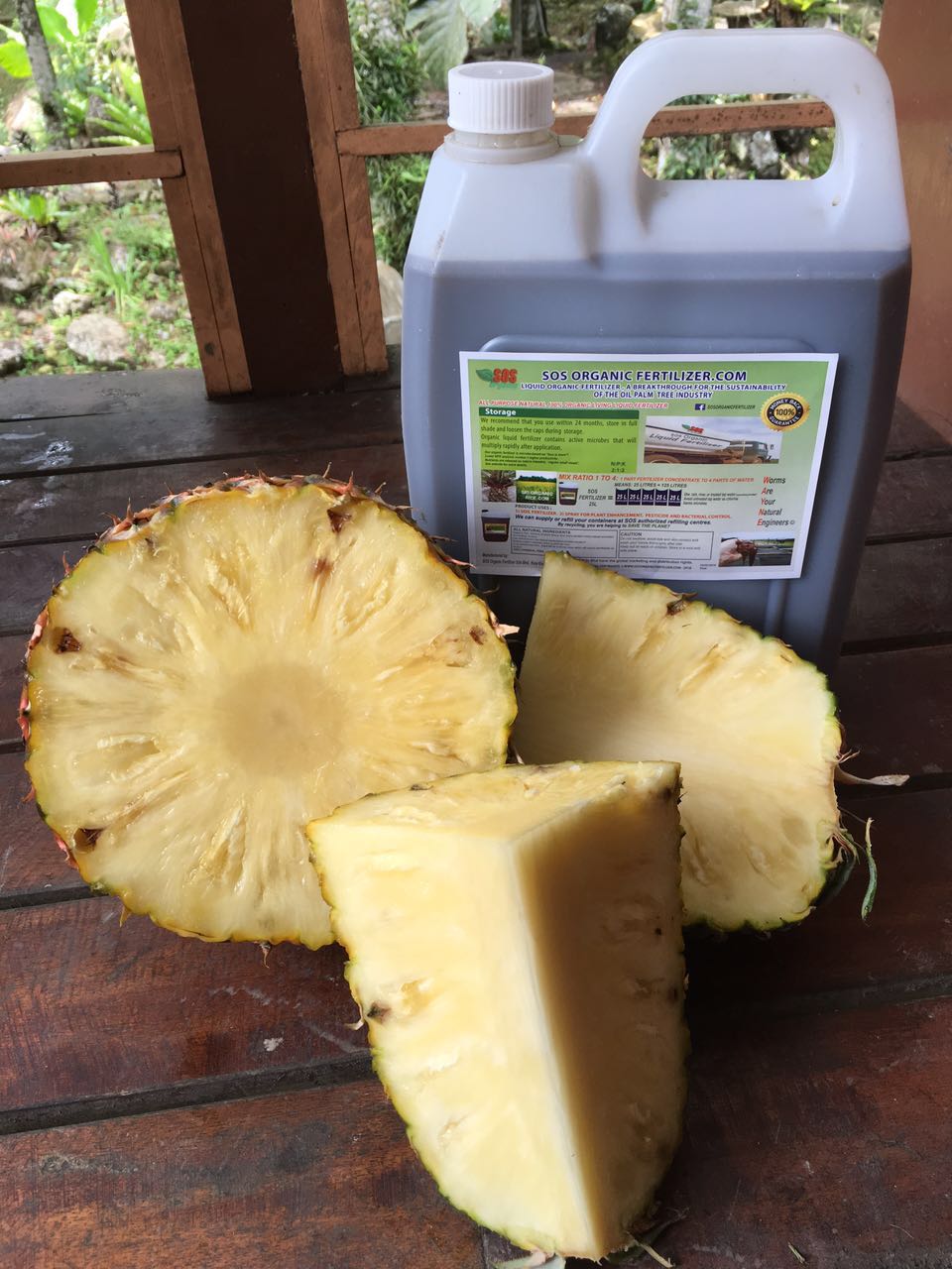 SOS Organic Liquid Fertilizer Pineapple testimony