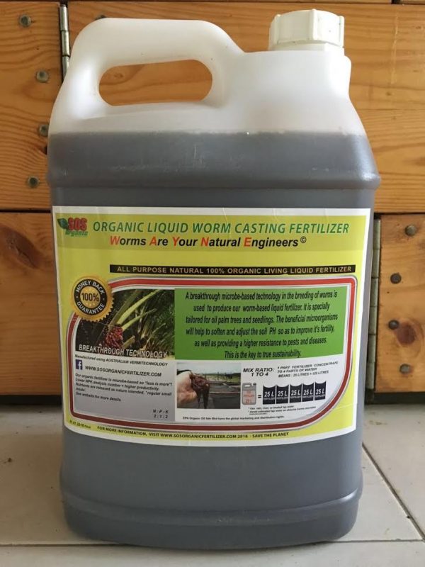 SOS Organic liquid fertilizer wholesale front