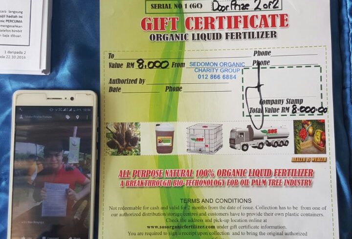 Free Organic Fertilizer Giveaway Kg Tangkarason, Sabah